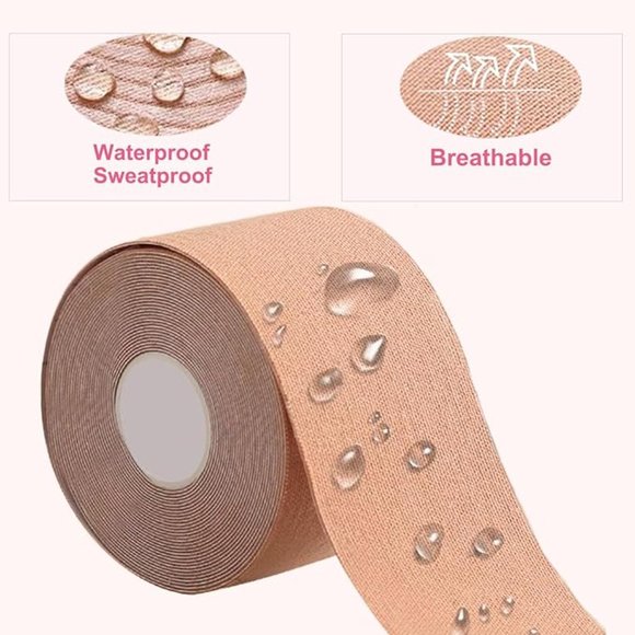 DooDSY Boob Tape for all sizes from A to G Cup. Color Nude. Includes 5 petals. - Picture 6 of 7